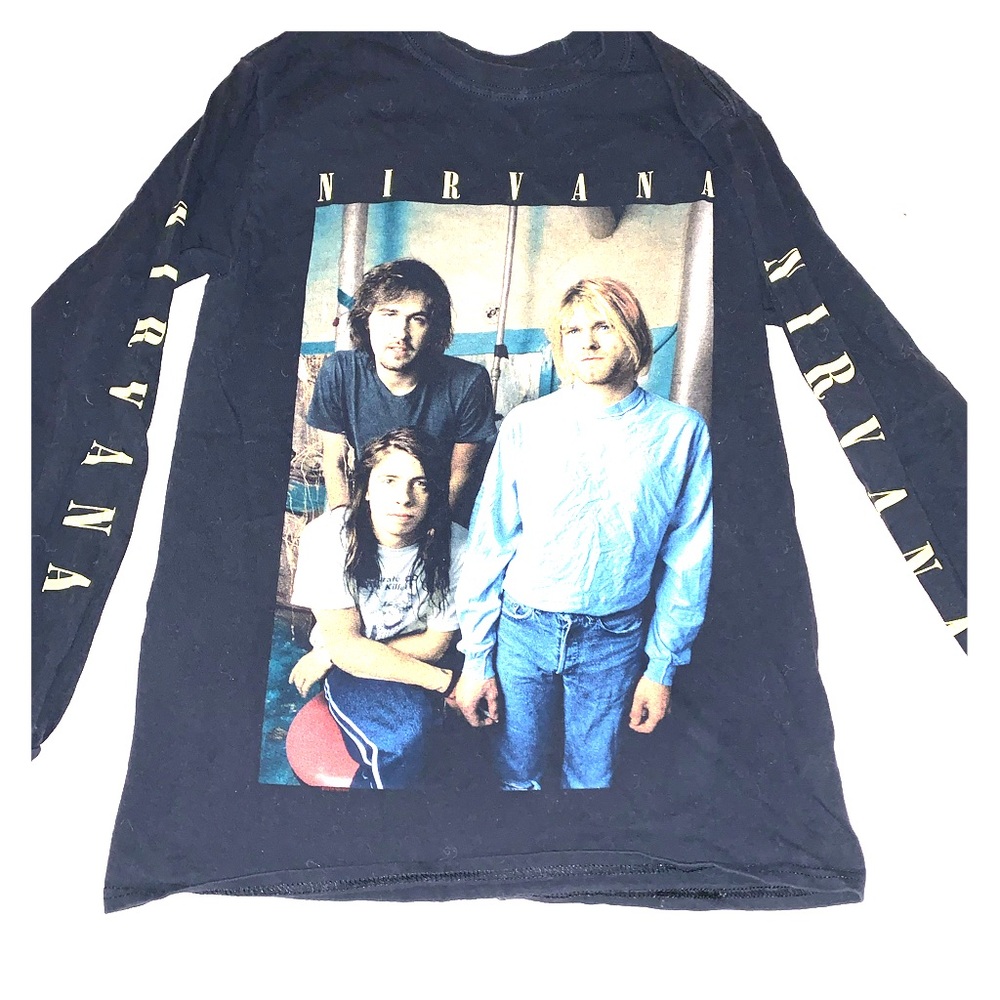 Long sleeved band tee